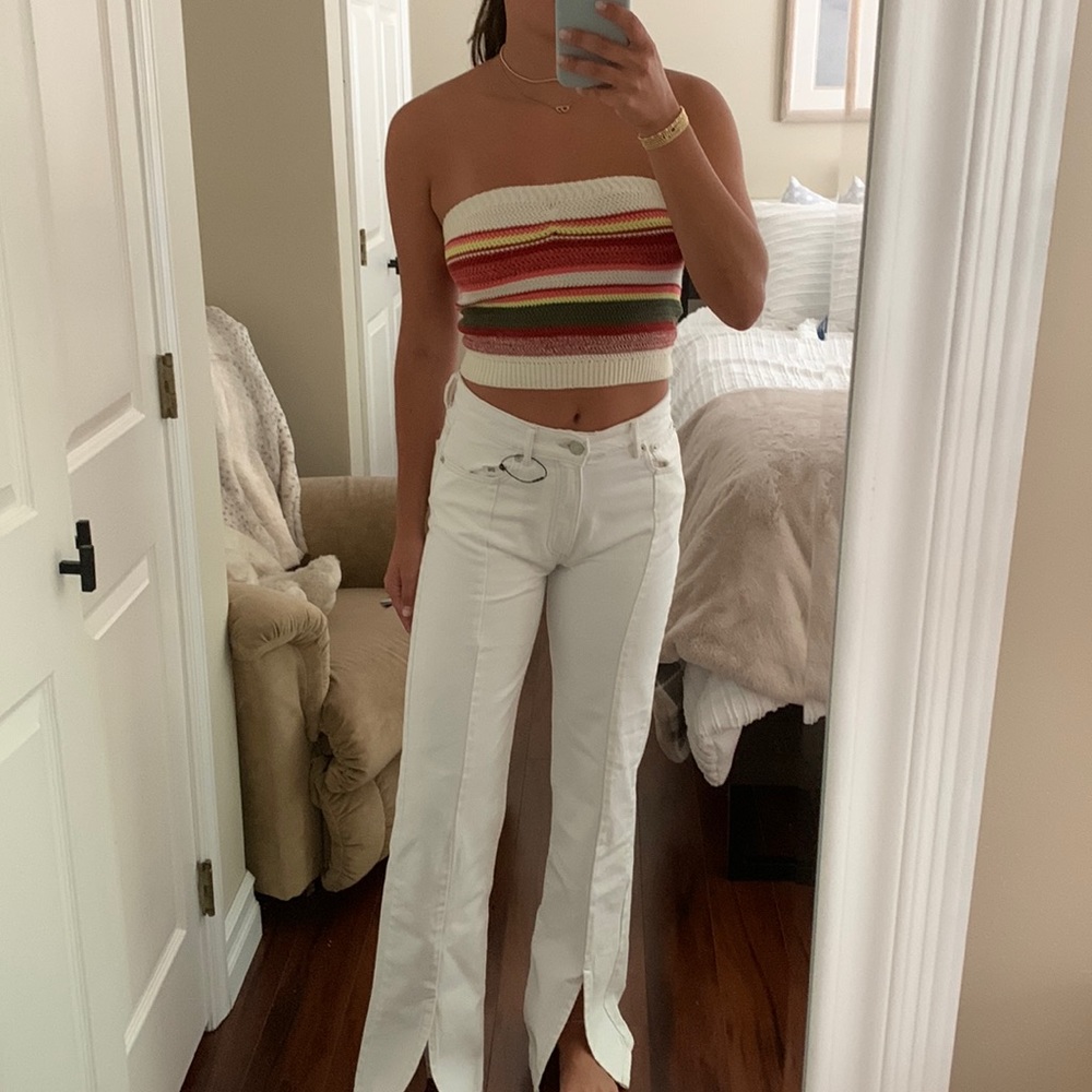 Knit tube top